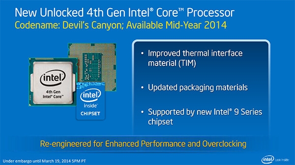 Презентация процессоров Intel Devil’s Canyon
