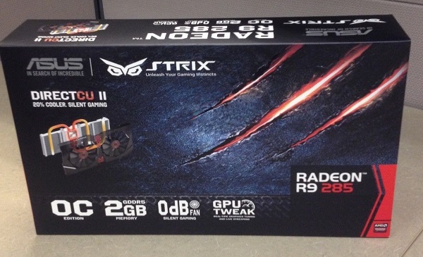 Видеокарта Asus Radeon R9 285 Strix OC edition
