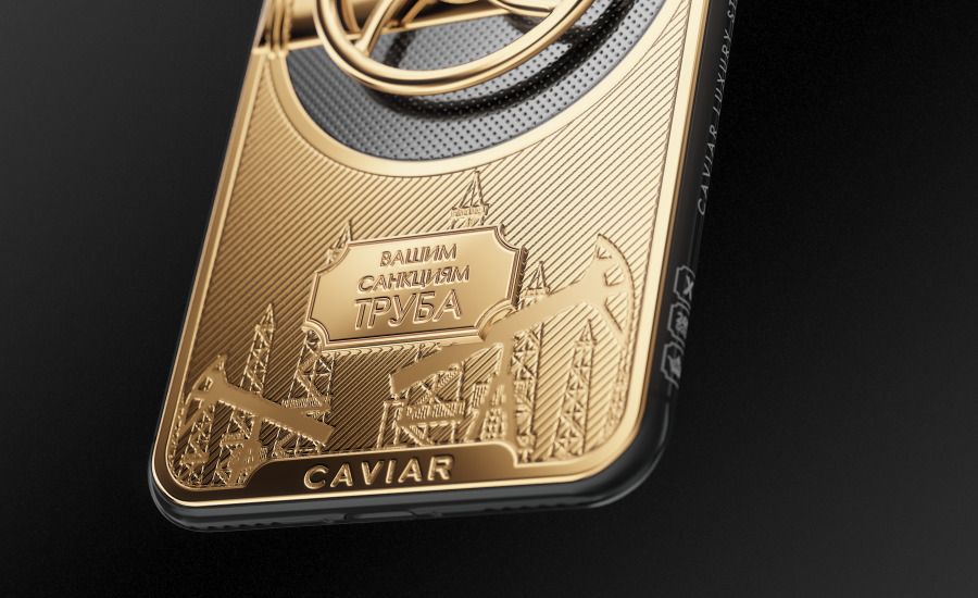 Caviar iPhone X Golden Tube.jpg